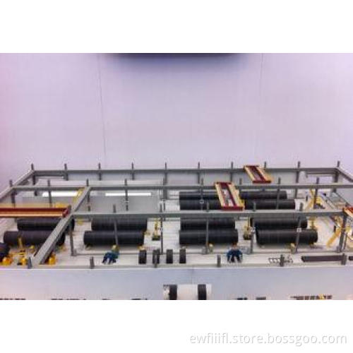 Pipe Fabrication Wind Tower Production Line For Single Sect